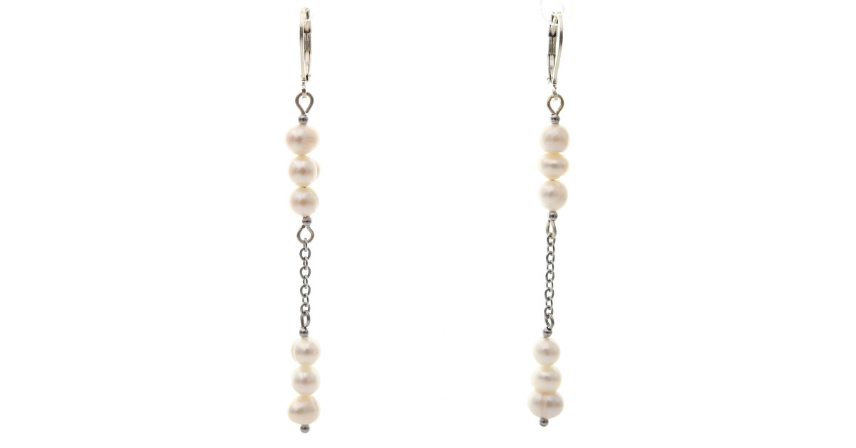 Boucles D'oreilles En Perles D'eau Douce Naturelles - Élégantes Et Polyvalentes Pour Quotidien Ou Soirée